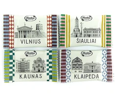 Rūta Juodasis šokoladas (50&nbsp;%) „Miestai”, 500g