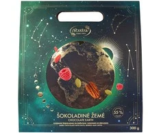 Rūta Juodasis šokoladas (55&nbsp;%) su riešutais, uogomis ir sėklomis „Šokoladinė Žemė“, 300g