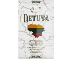 Rūta Juodasis šokoladas (75&nbsp;%) su braškėmis „Lietuva“, 90 g