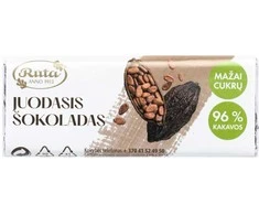 Rūta Juodasis šokoladas (96&nbsp;%), 18 g