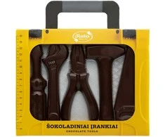 Rūta Juodojo šokolado (50&nbsp;%) figūrų rinkinys „Šokoladiniai įrankiai“, 160 g