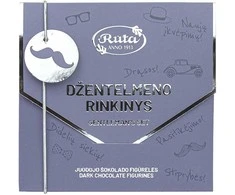 Rūta Juodojo šokolado (75&nbsp;%) figūrėlės „Džentelmeno rinkinys“, 45 g