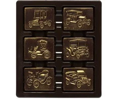 Rūta Juodojo šokolado (75&nbsp;%) figūrėlės „Džentelmeno rinkinys“, 45 g