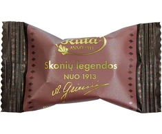 Rūta Juodojo šokolado saldainiai su anakardžių ir kavos įdaru „Skonių legendos nuo 1913“, 1kg