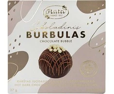 Rūta Karštas juodasis šokoladas (55&nbsp;%) su zefyriukais „Šokoladinis burbulas“, 27 g