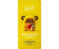 Rūta Pieninis šokoladas su sproginėjančiu cukrumi ir mangais „Bumciai“. BŪK DRĄSUS!, 70 g
