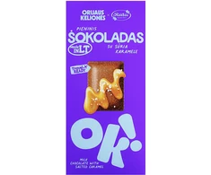 Rūta Pieninis šokoladas su sūria karamele ORIJAUS KELIONĖS®, 70 g