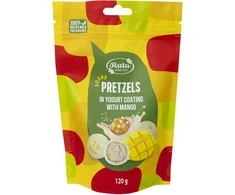 Rūta Rutuliukai „Pretzels“ su jogurtiniu glaistu ir mangais, 120 g