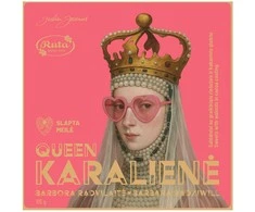 Rūta Saldainiai su graikiniais riešutais ir kakaviniu glaistu „Karalienė Barbora Radvilaitė“, 115 g