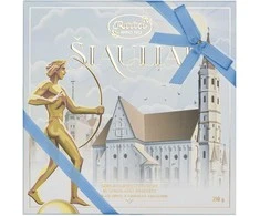 Rūta Šokoladinių saldainių ir šokolado rinkinys „Šiauliai”, 210 g