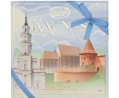 Rūta Šokoladinių saldainių ir šokolado rinkinys „Kaunas”, 210 g