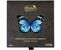 Rūta Šokoladinių saldainių rinkinys „Drugeliai“, 180 g