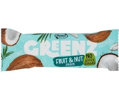 Rūta Vaisių ir riešutų užkandis „Greenz coconut“, 30 g