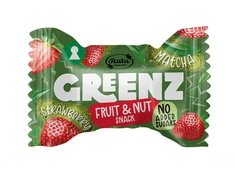 Rūta Vaisių ir riešutų užkandžiai su Matcha ir braškėmis GREENZ MATCHA &amp; STRAWBERRY, 1kg