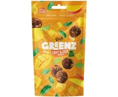 Rūta Vaisių ir sėklų užkandžiai su mangais „Greenz mango“, 80 g