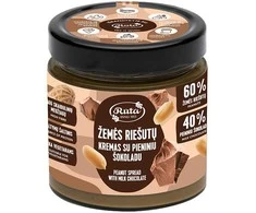 Rūta Žemės riešutų kremas su pieniniu šokoladu, 320 g