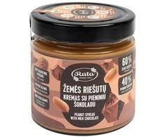 Rūta Žemės riešutų kremas su pieniniu šokoladu, 320 g