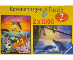 2 x 1000 Dolphin Puzzles - RAVENSBURGER dėlionė