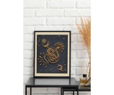 Abris Art „Auksinis talismanas“ karoliukų siuvinėjimo rinkinys 20x25 cm