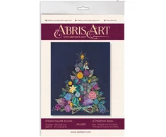 Abris Art Kalėdinės eglutės siuvinėjimo kryželiu rinkinys 19x22 cm AAH-090