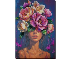 Abris Art Karoliukų siuvinėjimo rinkinys „Žydinčios mintys“ 26x39 AAB-958