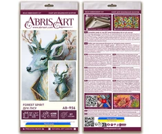 Abris Art Karoliukų siuvinėjimo rinkinys „Miško dvasia“ 24x36 cm