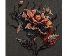 Abris Art Karoliukų siuvinėjimo rinkinys „Nakties gėlė“ 20x20 cm