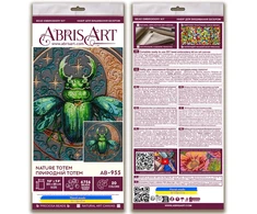 Abris Art Karoliukų siuvinėjimo rinkinys „Gamtos totemas“ 25x25 cm AAB-955