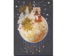 Abris Art Karoliukų siuvinėjimo rinkinys Kalėdinė pasaka, 27×38 cm, Preciosa