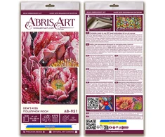 Abris Art Karoliukų siuvinėjimo rinkinys „Rasos bučinys“ 23x23 cm AAB-951