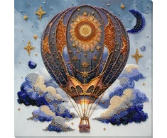 Abris Art Karoliukų siuvinėjimo rinkinys „Oro nuotykiai“ 28x28 cm