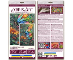 Abris Art Karoliukų siuvinėjimo rinkinys „Vasaros atspalviai“, 26x39 cm