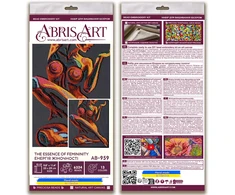 Abris Art Karoliukų siuvinėjimo rinkinys „Moters esencija“ 25x29 cm AAB-959