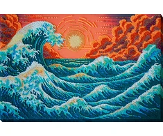 Abris Art Karoliukų siuvinėjimo rinkinys „Šnibždanti jūra“, 36x24 cm AAB-953