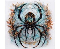 Abris Art Karoliukų siuvinėjimo rinkinys Crystal Web, 20x20 cm, Preciosa