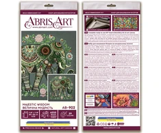 Abris Art karoliukų siuvinėjimo rinkinys „Majestic Wisdom“, 30x30