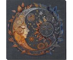 Abris Art Karoliukų siuvinėjimo rinkinys „Nakties belaisvė“, 25,2×25,5 cm, Preciosa