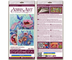 Abris Art Karoliukų siuvinėjimo rinkinys „Rožės sielai“ 31x30 cm AAB-945