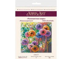 Abris Art Karoliukų siuvinėjimo rinkinys „Daugiaspalvės gėlės“ AAMB-017