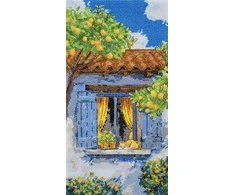 Abris Art Kryželiu siuvinėjimo rinkinys „Viduržemio svaja“ 18x34 cm AAH-291