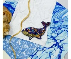 Abris Art Mėlyno banginio sienų dekoracija vaikų kambariui