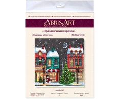 Abris Art Miesto žiemos pasaka – karoliukų siuvinėjimo rinkinys 20x20 cm