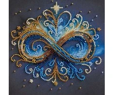 Abris Art Mini karoliukų siuvinėjimo rinkinys „Begalybė“, 15x15 cm