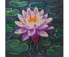Abris Art Mini karoliukų siuvinėjimo rinkinys „Vandens lelija“ 15x15 cm