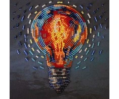 Abris Art Mini karoliukų siuvinėjimo rinkinys „Bring the Light“ 15x15 cm AAM-260