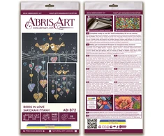 Abris Art paukščių meilė didelis siuvinėjimo karoliukais rinkinys