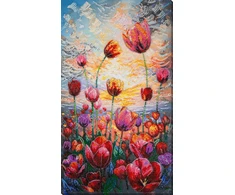 Abris Art Puošnus karoliukų siuvinėjimo rinkinys „Pavasario ritmas“ 24x42 cm