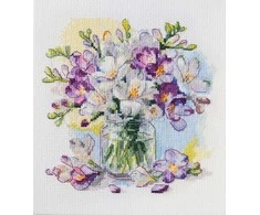 Abris Art Rinkinys kryželiui „Pirmoji puokštė“ 17x17 cm