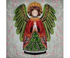 Abris Art Rinkinys siuvinėjimui karoliukais „Kalėdų stebuklo sergėtojas“ 20x20