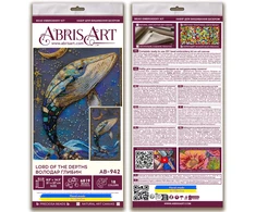 Abris Art Siuvinėjimo karoliukais rinkinys „Gelmių valdovas“ 21x37 AAB-942